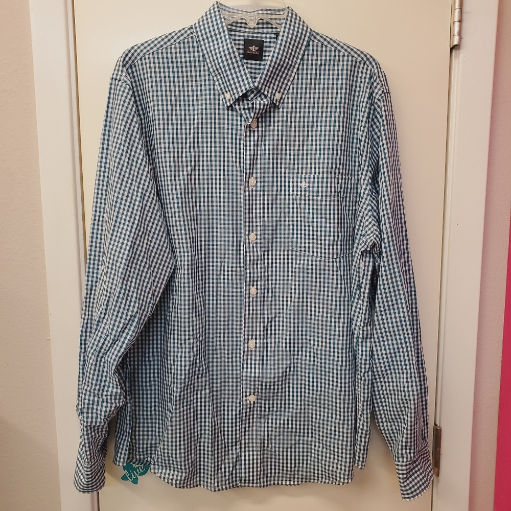 Men's Dockers Long Sleeve Checkered Shirt